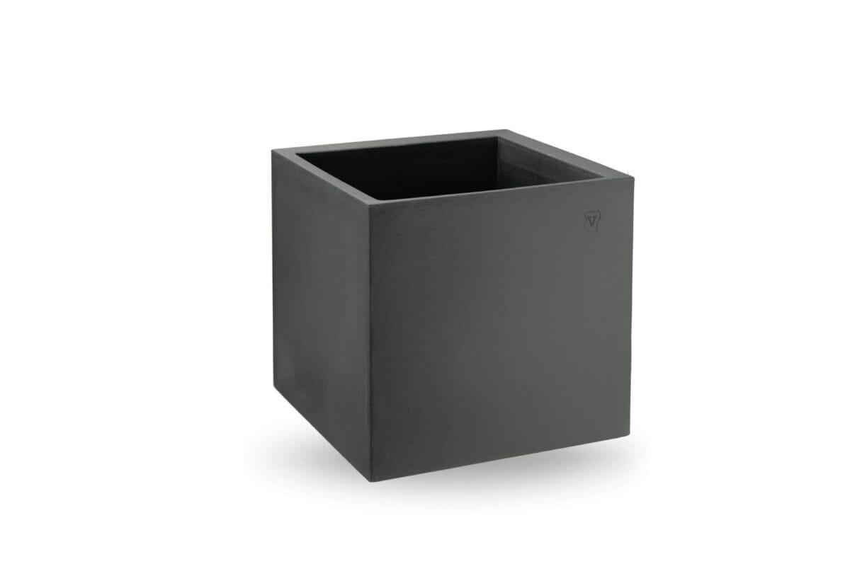 noleggio vaso cubo grigio scuro