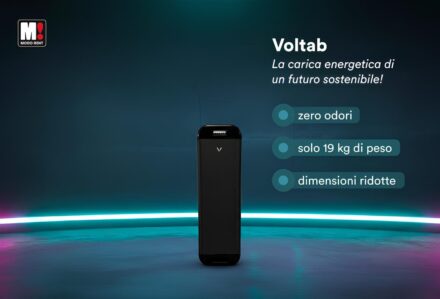 Voltab: il power station portatile compatta e silenziosa per l'alimentazione di luci, computer e piccoli impianti elettrici in contesti outdoor.