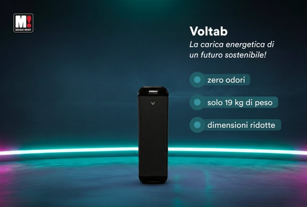 Voltab: il power station portatile compatta e silenziosa per l'alimentazione di luci, computer e piccoli impianti elettrici in contesti outdoor.
