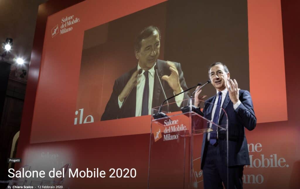 Leggio plexiglass al salone del mobile di milano