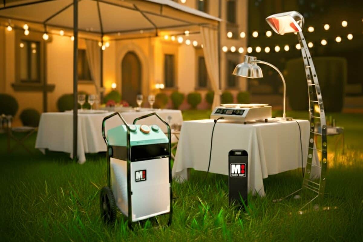 Utilizzo generatori di corrente portatili silenziosi Fillee e Voltab per catering ed eventi all'aperto, alimentazione elettrica senza odori e cavi ingombranti.