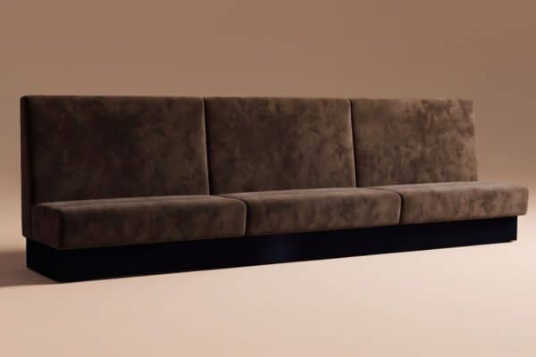 Divano Modus linerare grigio-marrone