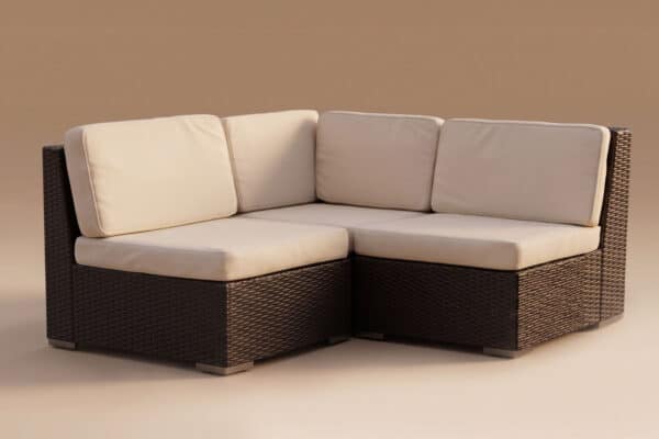 Divano Polyrattan modulo Angolare