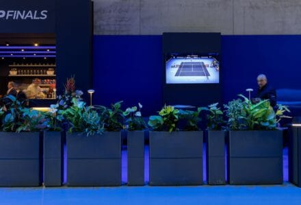 noleggio fioriere dune antracite alle nitto atp finals Torino