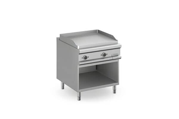 Frytop elettrico 80x90 cm liscio su mobile