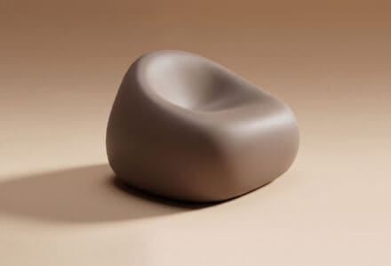 Foto sito divani beige - noleggio_poltrona_gumball_tortora_b