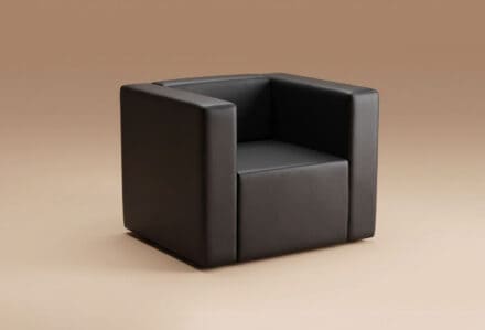 Foto sito divani beige - noleggio_poltrona_sirio_slim_nera_b