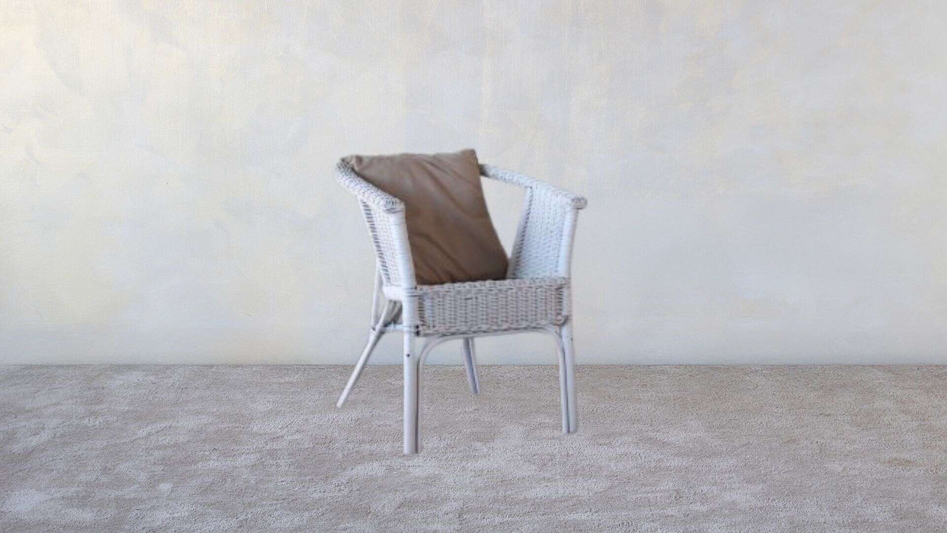 cuscino per poltrona in vimini