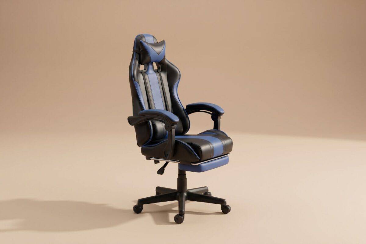 Sedia da ufficio ergonomica nera con schienale alto e braccioli, ideale per ambienti di lavoro moderni e confortevoli.