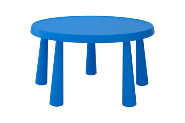 noleggio tavolino blu per bambini