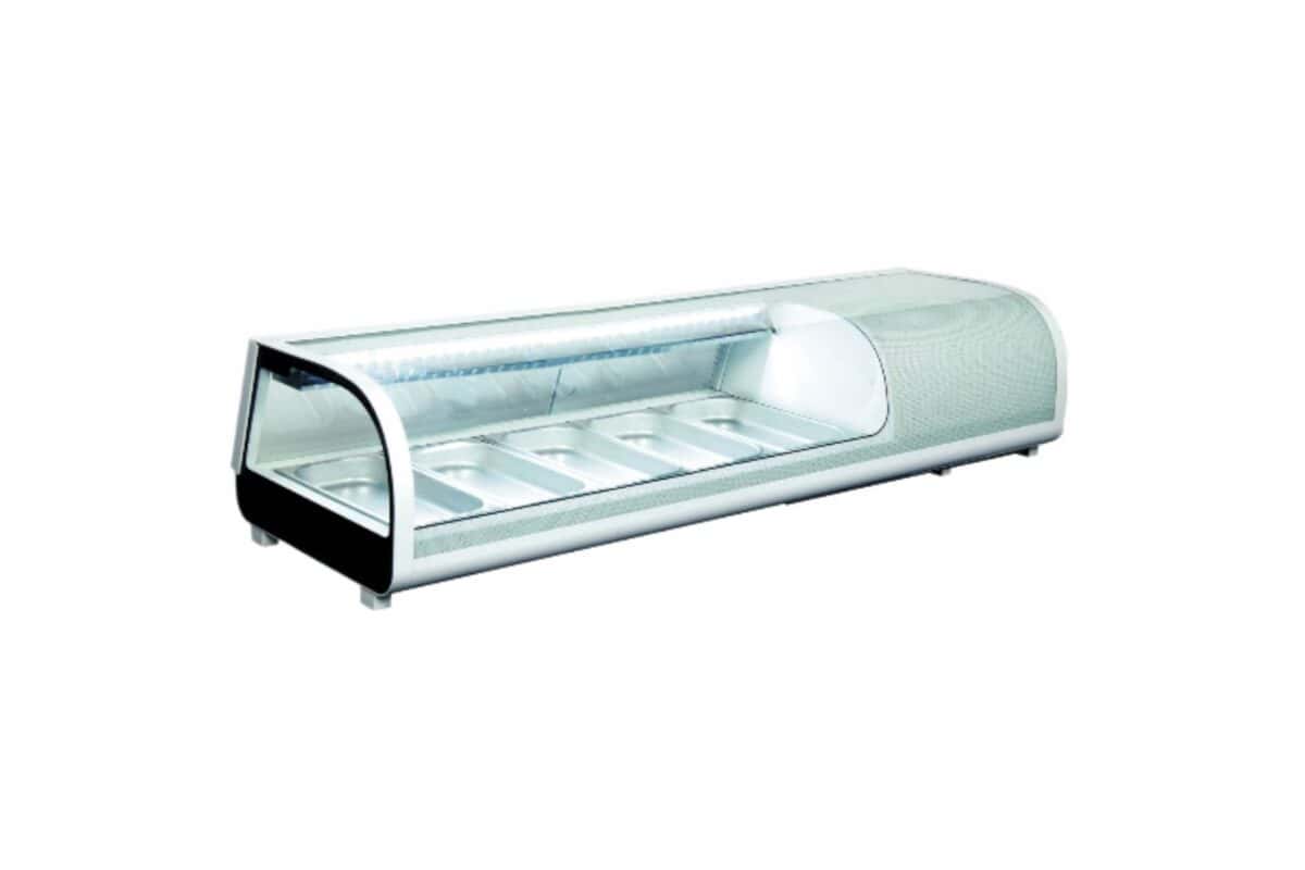 vetrina refrigerata per il sushi